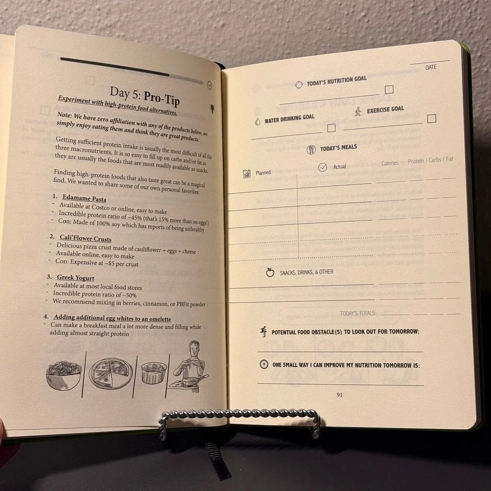 Habit Nest Nutrition Sidekick Journal Unisex OS Green Excellent Health Tracker